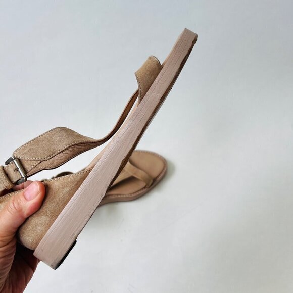 Ann Demeulemeester t-straps suede sandals, Beige, Size 9/9.5” - Picture 9 of 14
